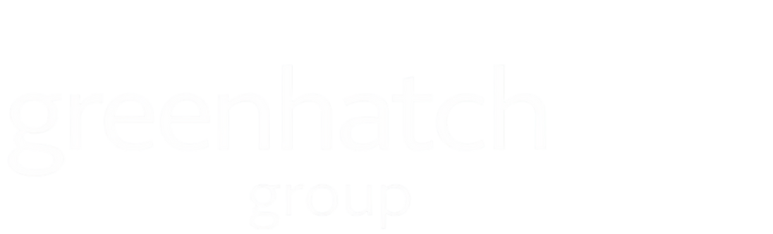 Greenhatch all white logo