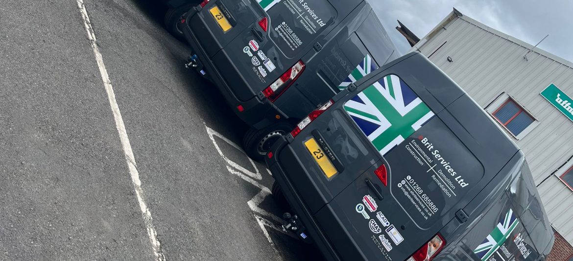 Row of eBrit Vans