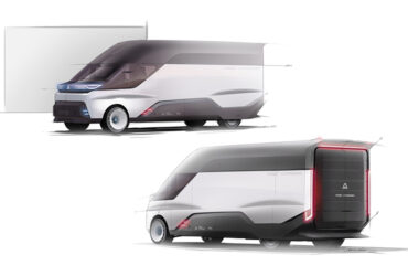 Two pictures of the new First Hydrogen Concept Van